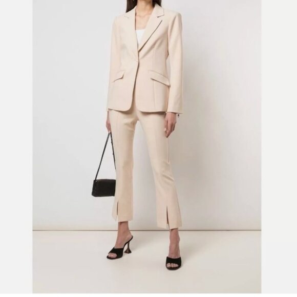 Cinq A Sept Kym Zipper Sleeve Blazer Jacket size 12 - Picture 2 of 12